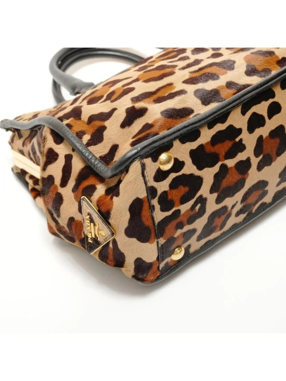 Prada Handbag Calf Hair Brown - Picture 5 of 10